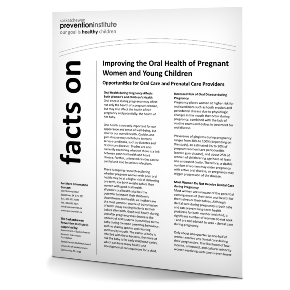 Improving the Oral Health of Pregnant Women and Young Children ...