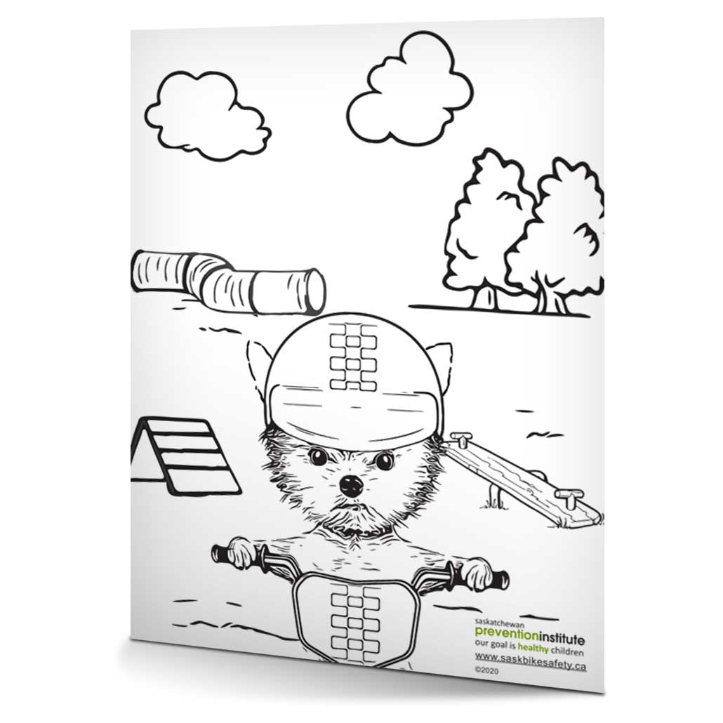 Bicycle Safety Week 2020 Colouring Activity Sheet 2020