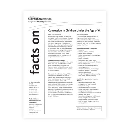 4-001: Concussion in Children Under the Age of 6