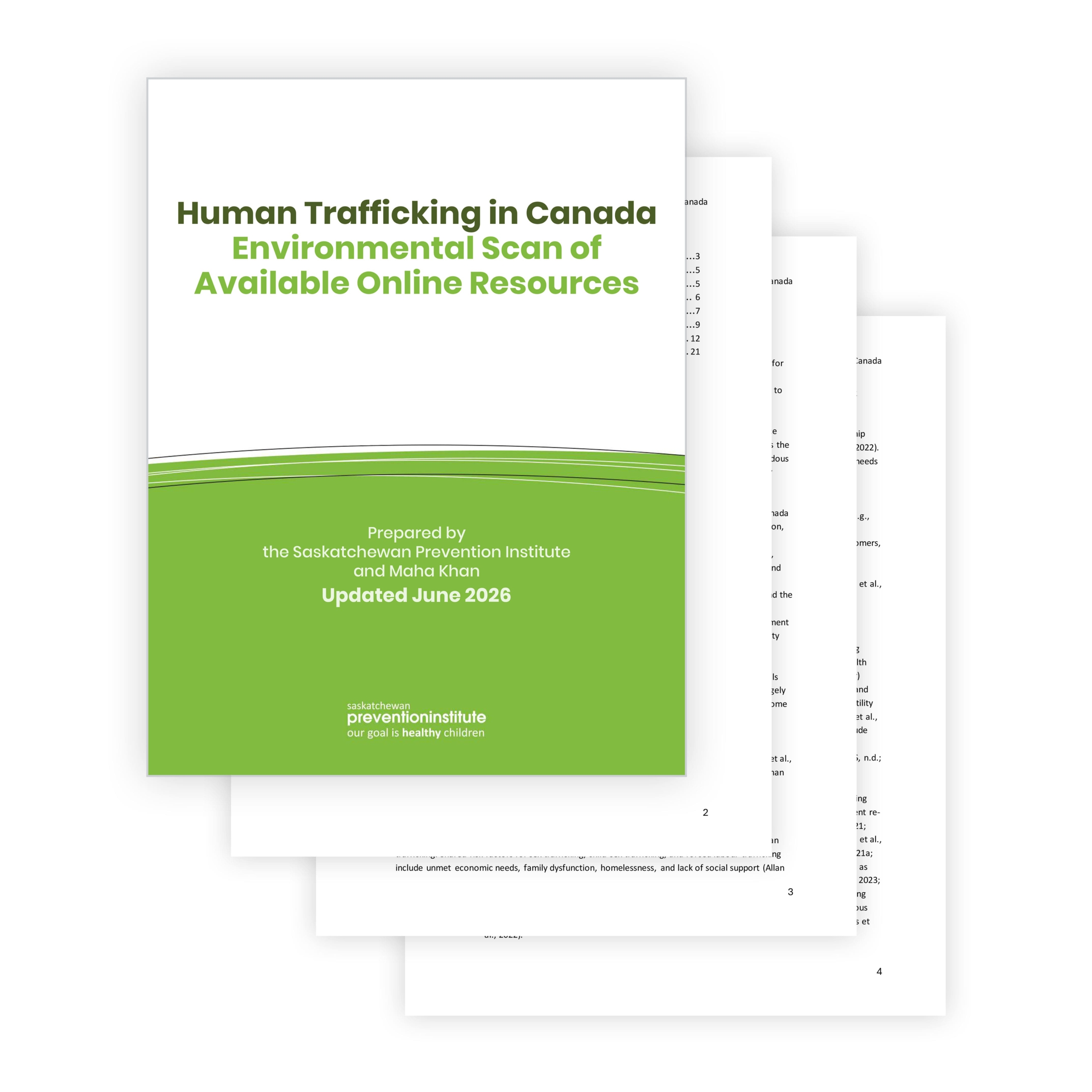 7-546: Human Trafficking in Canada Environmental Scan
