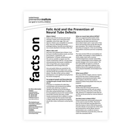 2-301: Folic Acid and the Prevention of Neural Tube Defects